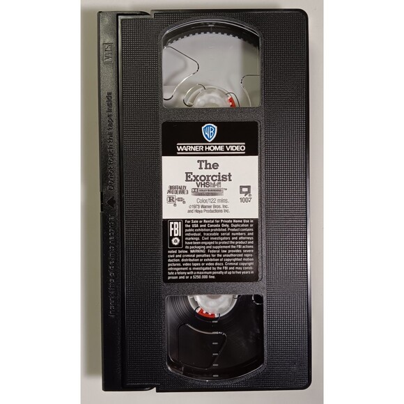 The Exorcist VHS Movie Horror Terror William Friedkin Linda Blair 1973 1990 Vtg - Picture 8 of 10